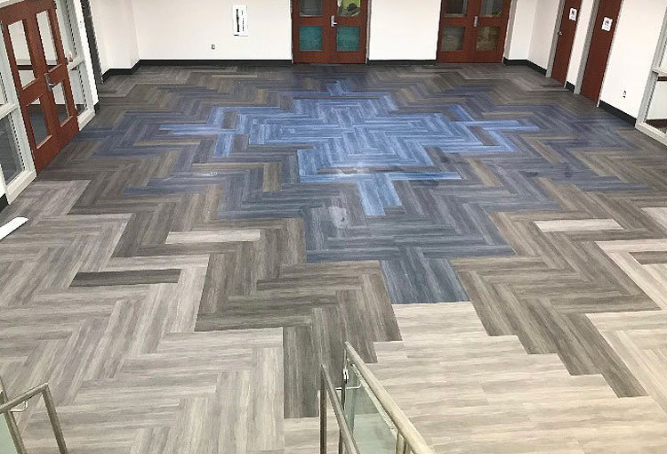 Commercial flooring installed at Prosser